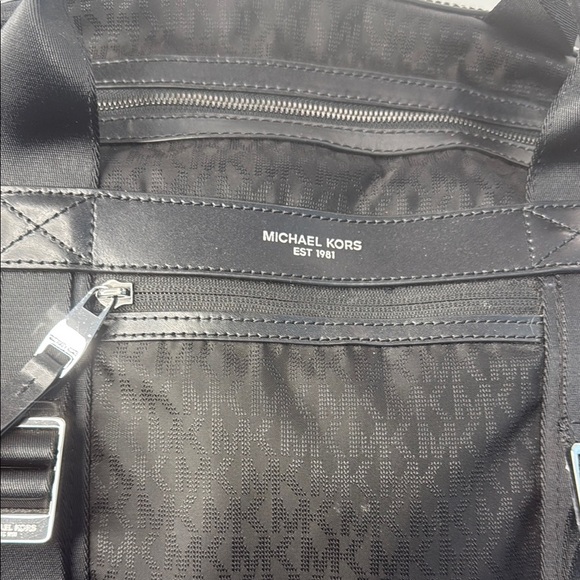 Michael Kors Kent Sport Unisex Weekender Black convertible Travel Bag Duffle - Picture 5 of 8